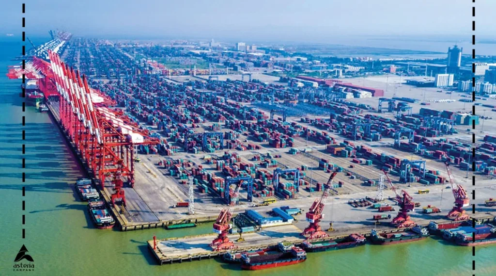 بندر مهم شهر چین